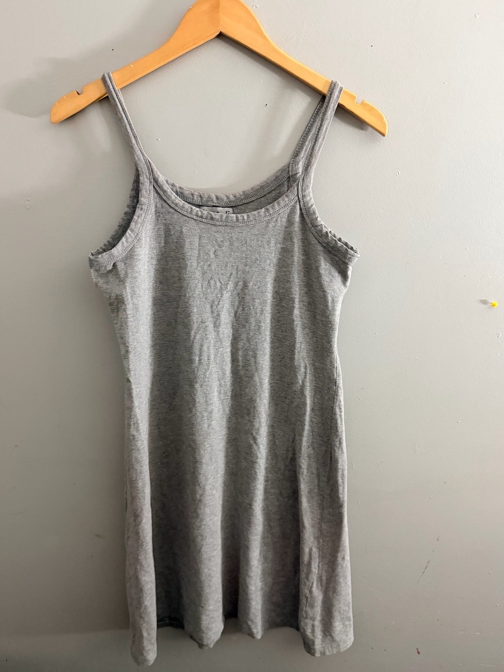 Vintage Yuppy Look Grey cotton basic dress